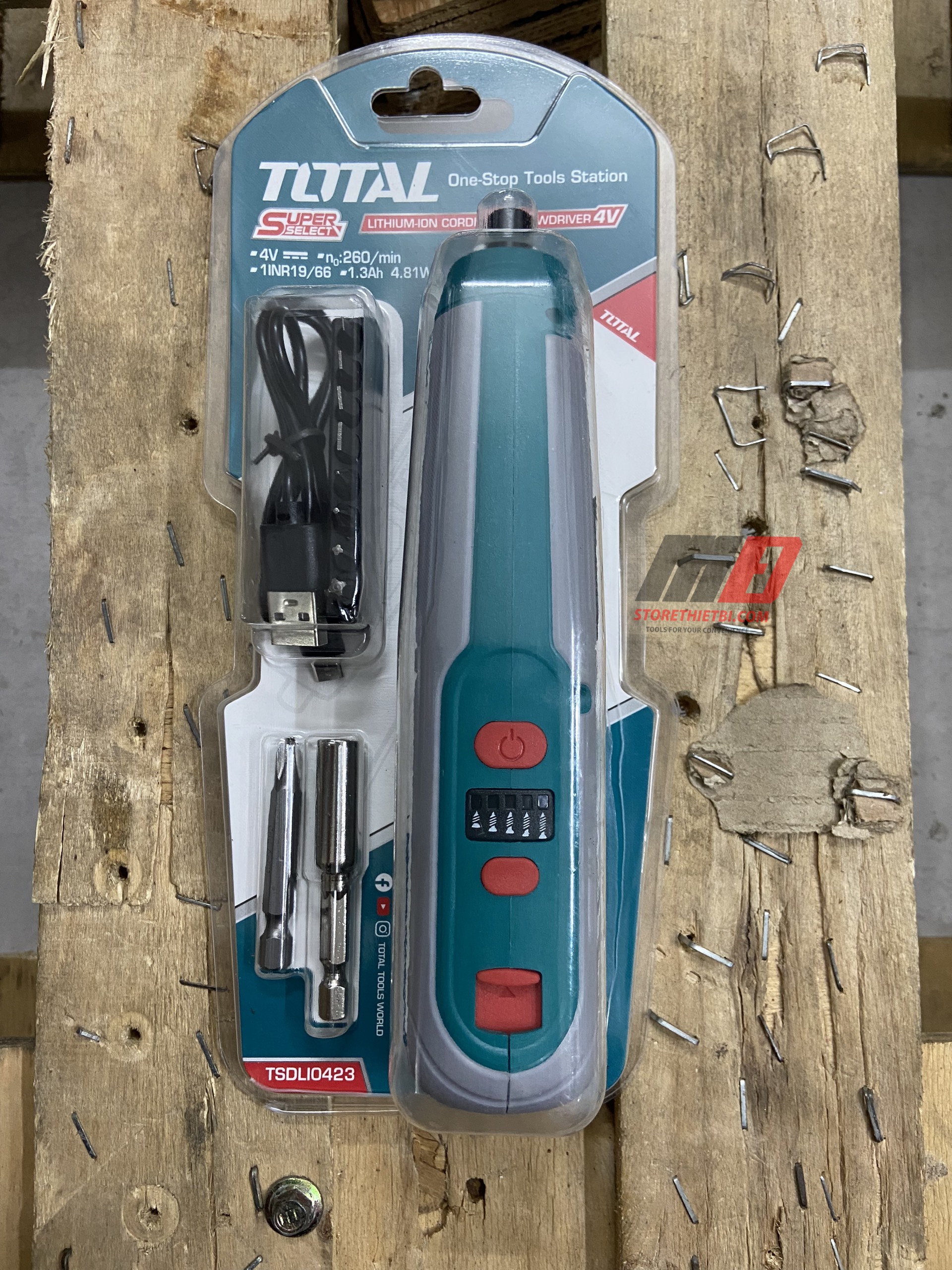 Tsdli0423 máy siết vít dùng pin 4v total