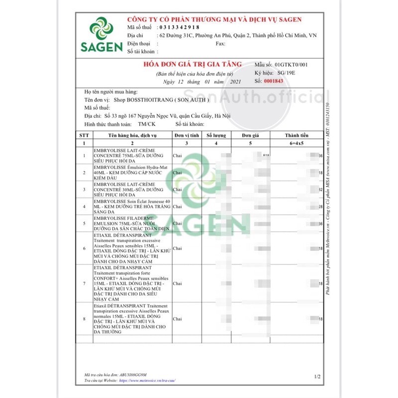 Lăn khử mùi Etiaxil 15ml