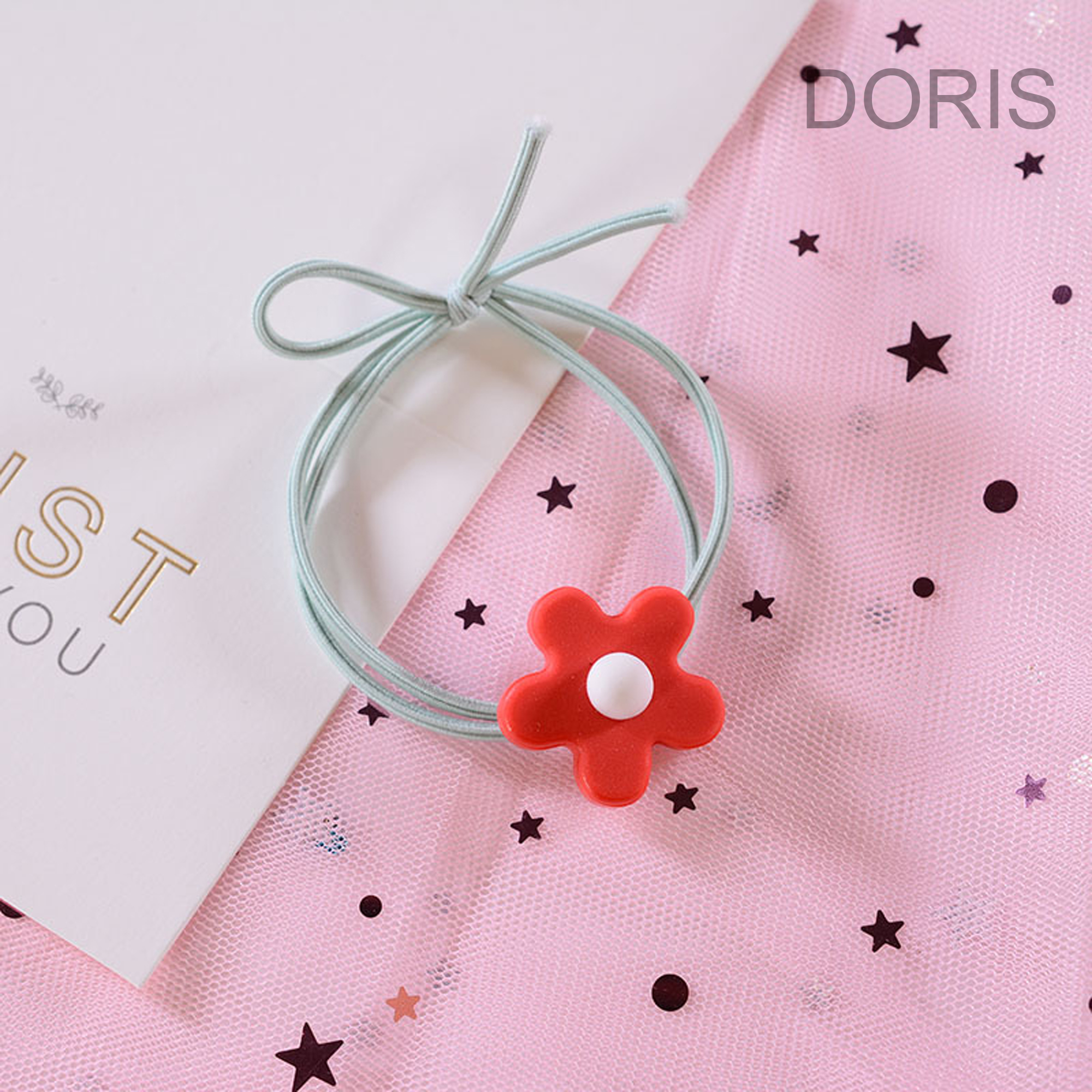 Dây Thun Cột Tóc Hoa 5 Cánh - ẢNH THẬT - DORIS HOUSE