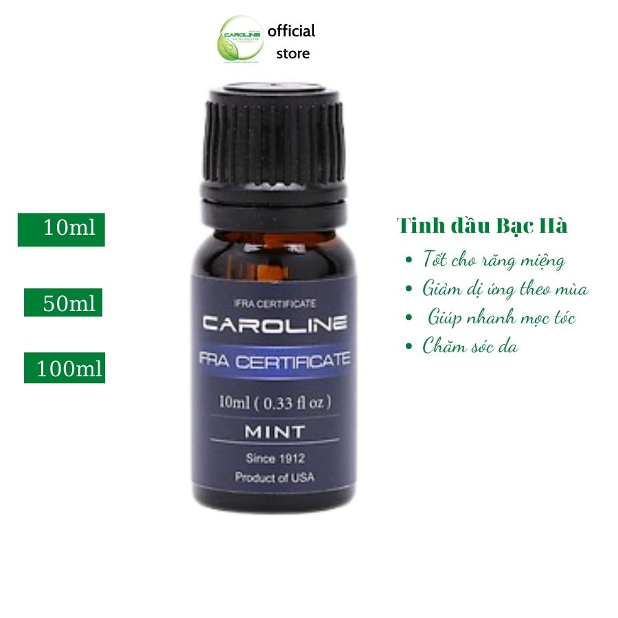 TINH DẦU MỸ CAROLINE- BẠC HÀ 10ML