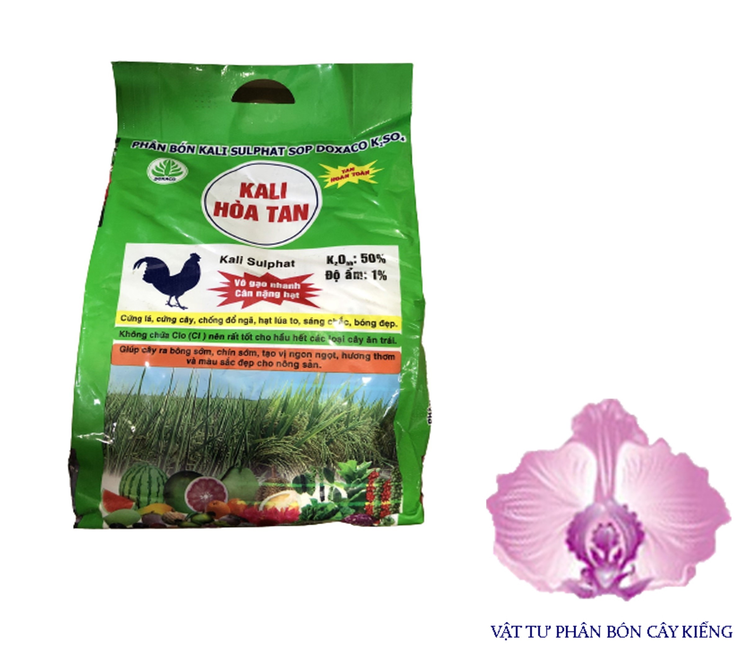 Phân bón kali sulphat sop doxaco k2so4 kali hòa tan - #253a# 1kg