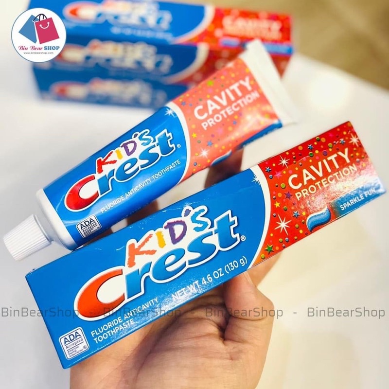Kem Đánh Răng Cho Bé Crest Kid Cavity 130gr - Hàng Mỹ