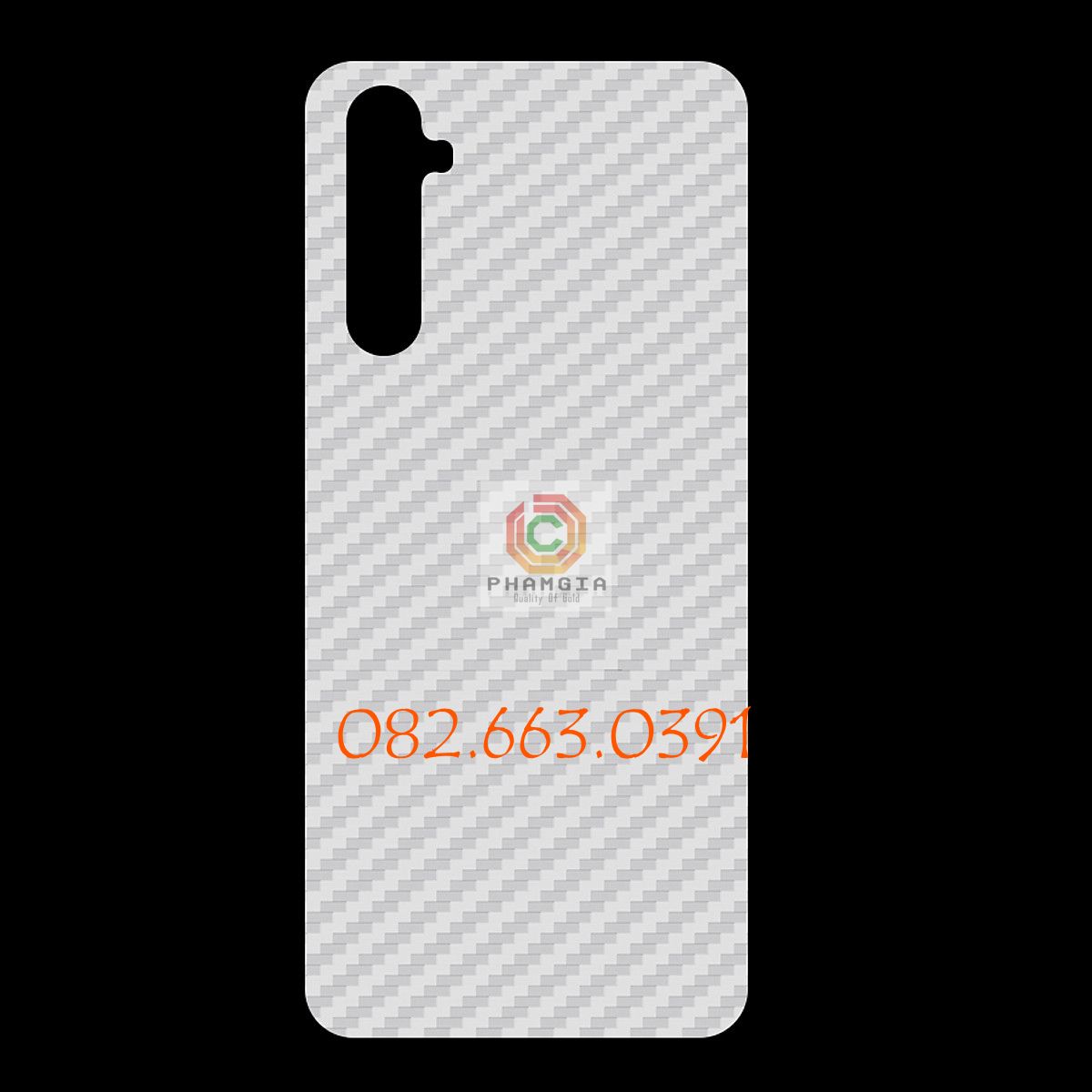 Miếng dán mặt lưng skin carbon Realme 6 Pro