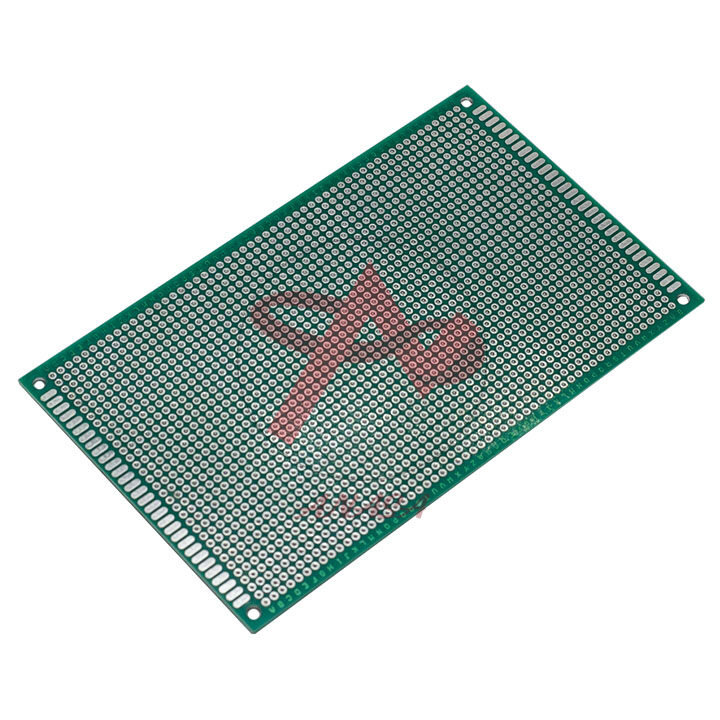 Pcb đục lỗ 9x15cm 2 mặt phủ xanh loại tốt