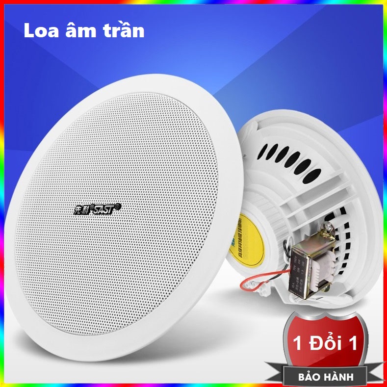 Loa âm trần cao cấp âm thanh nổi thương hiệu SAST - Loa âm trần nghe nhạc trang trí cho gia đình, cơ quan, bệnh viện, trường học