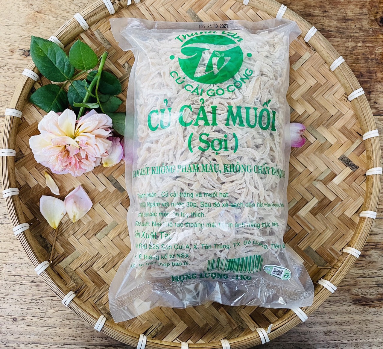 Củ cải muối (xá bấu) cắt sợi Gò Công - 200gr