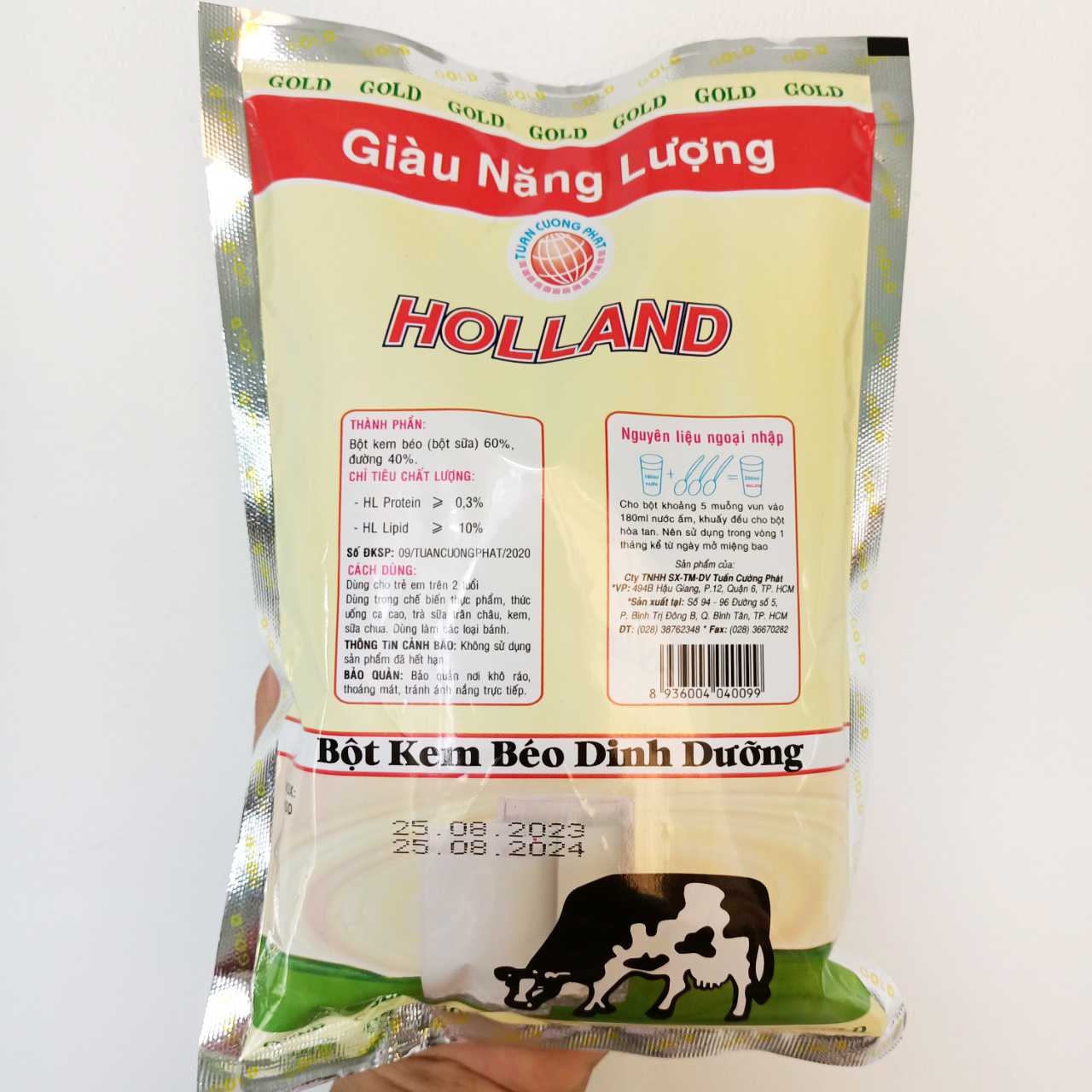 Sữa Bột Kem Béo Bướm Đỏ Hà Lan 500gr