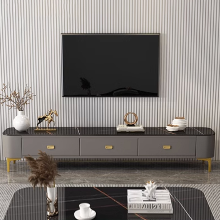 Tủ kệ tivi Gu Home mặt kính cường lực cao cấp , Tủ truyền hình mặt kính cường lực 160cm, Kệ TV cao cấp M198