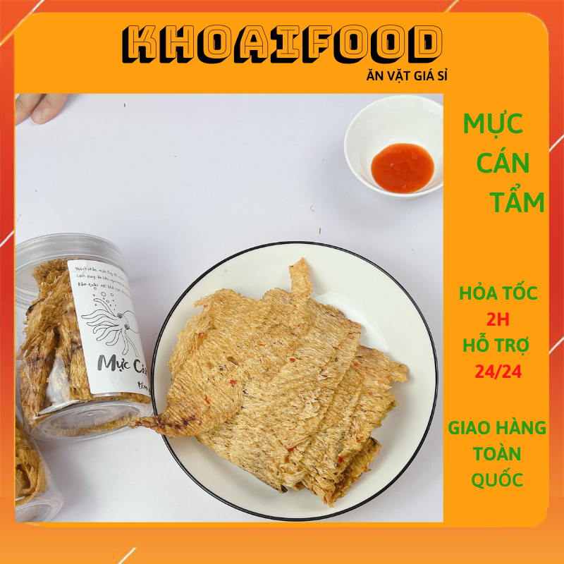 Mực cán tẩm vị - khô mực tẩm gia vị
