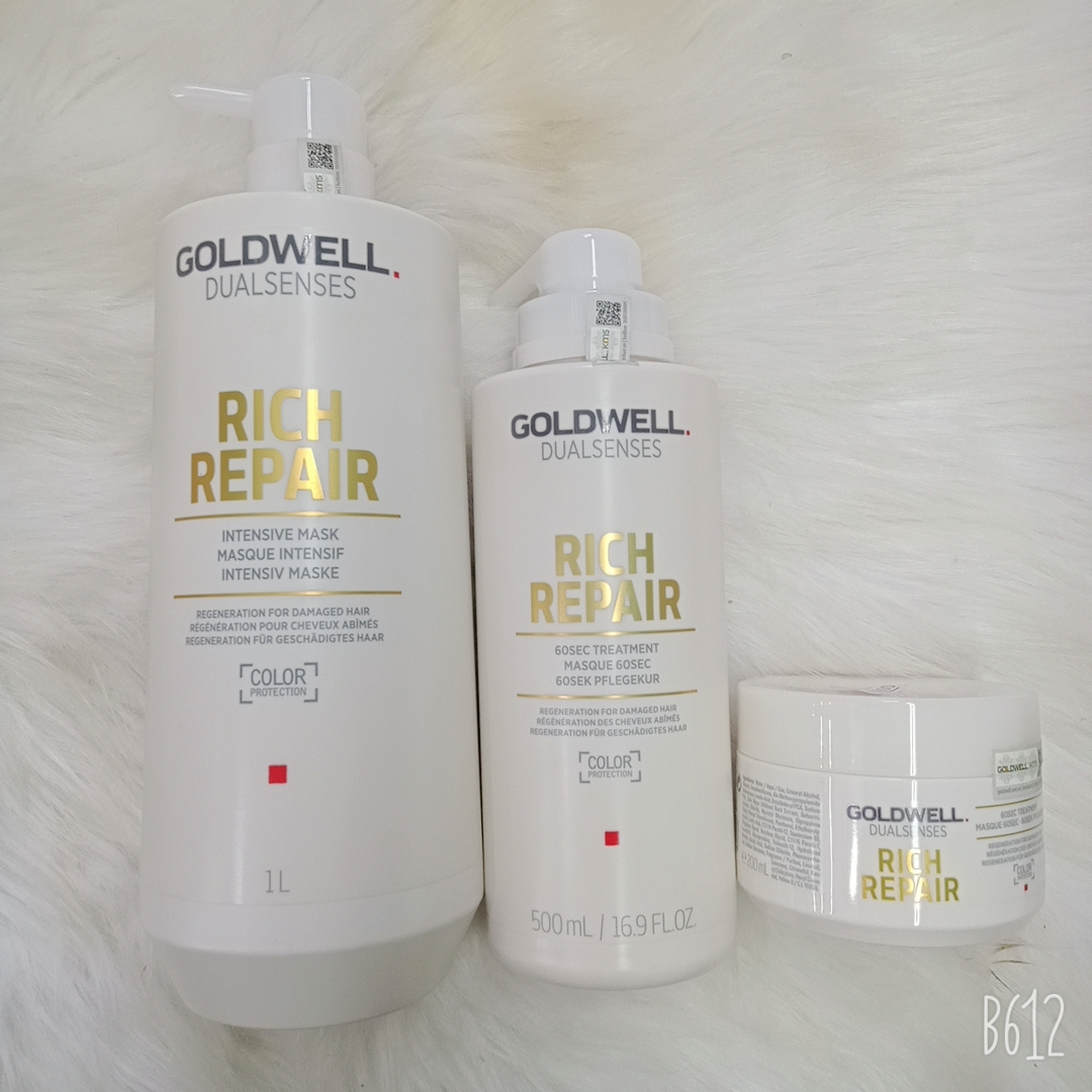 ( Hàng Chính Hãng) Mặt Nạ Hấp Phục Hồi Tóc 60s Goldwell Rich Repair