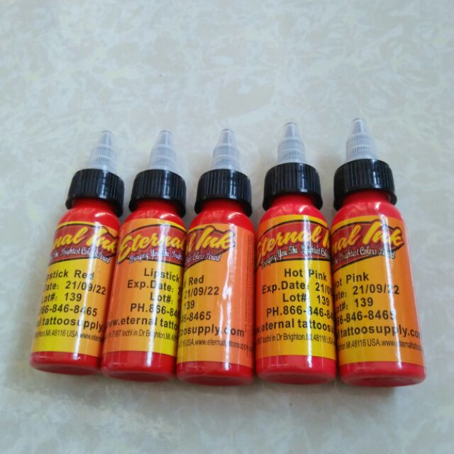 Mực tập xăm Eternal màu Lipstick Red 30ml
