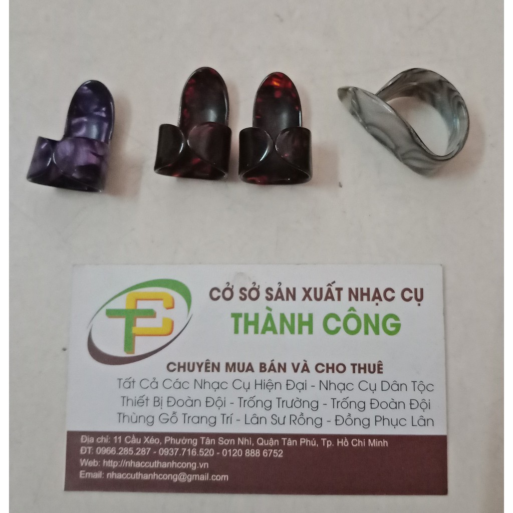 combo 4 móng gảy đàn,móng gảy đàn guitar, móng đeo guitar (3 thẳng + 1 ngang)