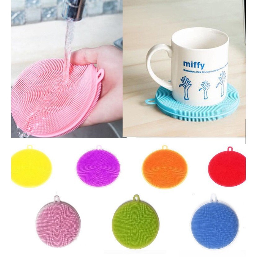 Combo 5 miếng rửa chén silicon đa năng