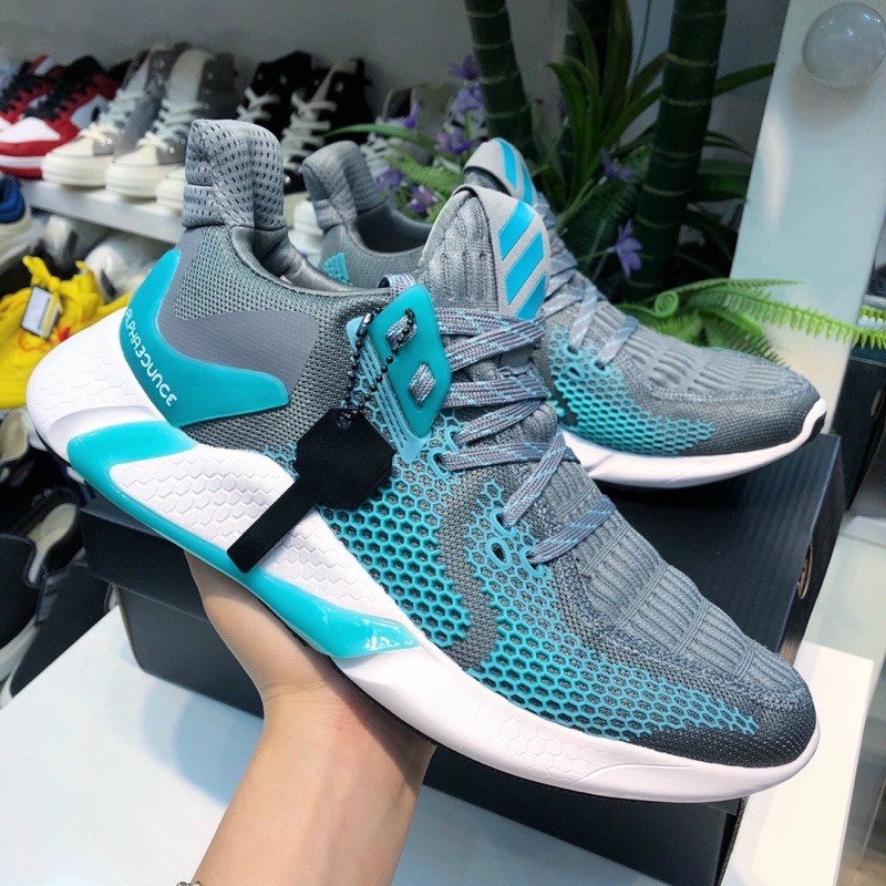 Giày thể thao sneaker alpha bounce 2020 xanh xám