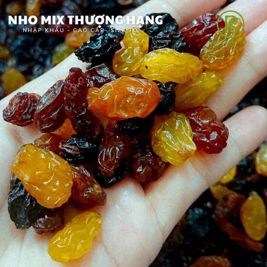 Nho Khô 3 Màu REAL FOOD - Nhiều lựa chọn (Size Jumbo)