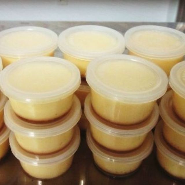 100 Hũ bánh Flan ( Hũ + nắp )