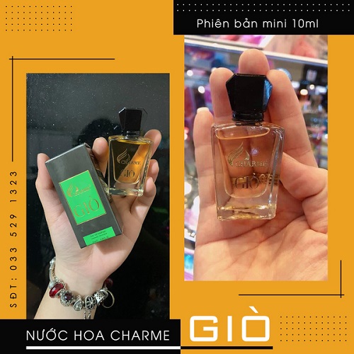 [HCM]Nước hoa mini Char.me 10ml - 6 PHÂN LOẠI ( GOOD GIRL , QUEEN,  KING,  ORI,  GIÒ,  SET 5 LOẠI MINI) - DẠNG CHẤM