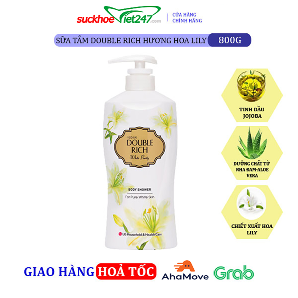 [HCM]Sữa tắm Double Rich Hoa Lily 800g