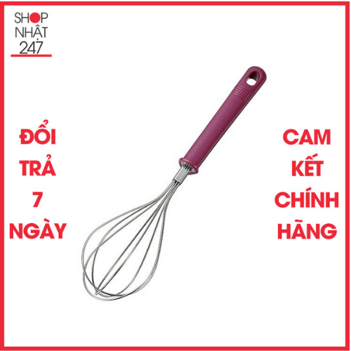 Dụng cụ đánh trứng inox 26cm SaNaDa nội địa Nhật Bản