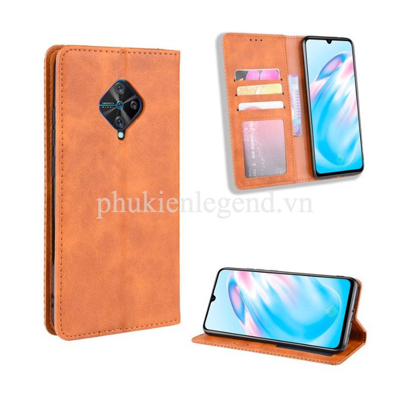 Bao da dạng ví cho Vivo S1 Pro Luxury Leather