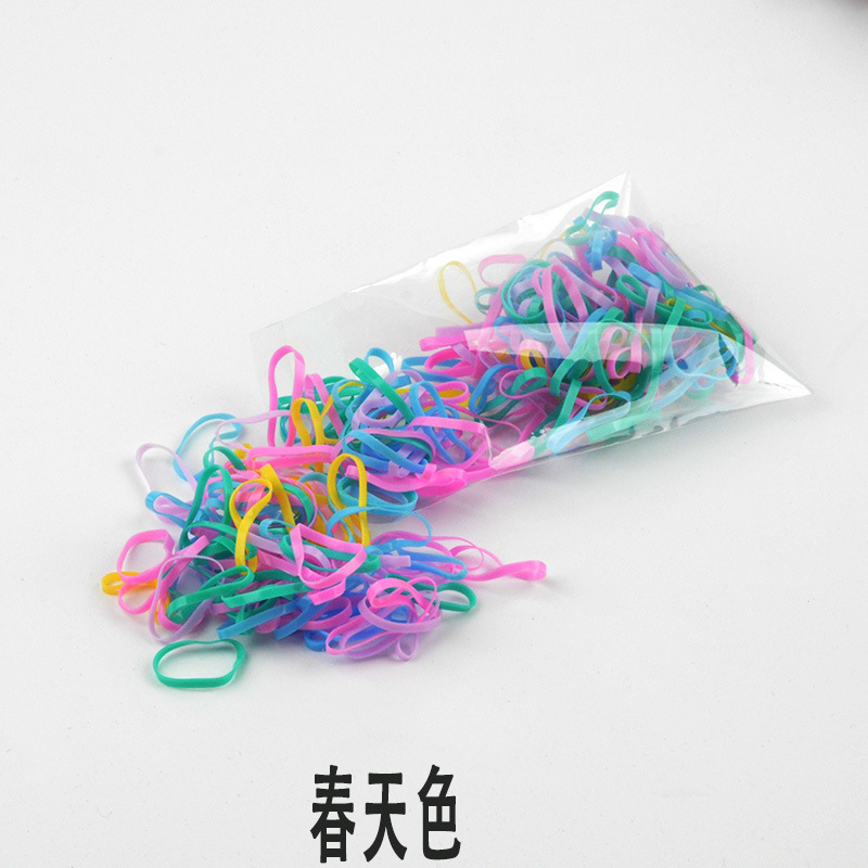 [HCM]TÚI 50G THUN CỘT TÓC DÂY BUỘC TÓC TRƠN CHO BÉ  THUN DẺO MÀU ĐỤC