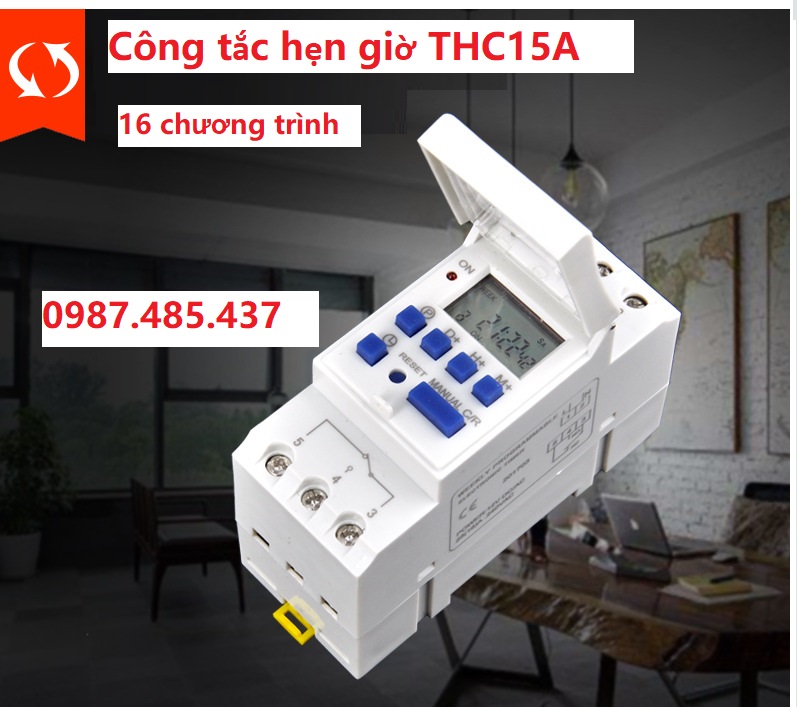 Công tắc hẹn giờ THC15A - Timer điện tử đóng cắt bằng tiếp điểm nguội