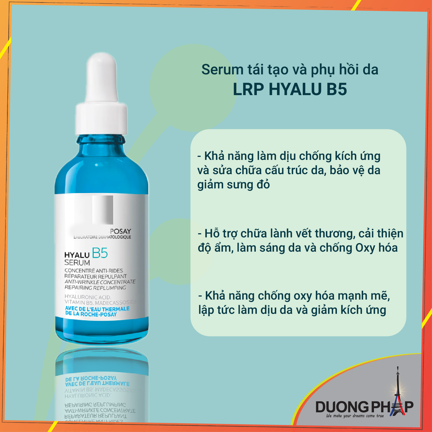 Serum dưỡng da phục hồi Lrp Hyalu B5 30ml