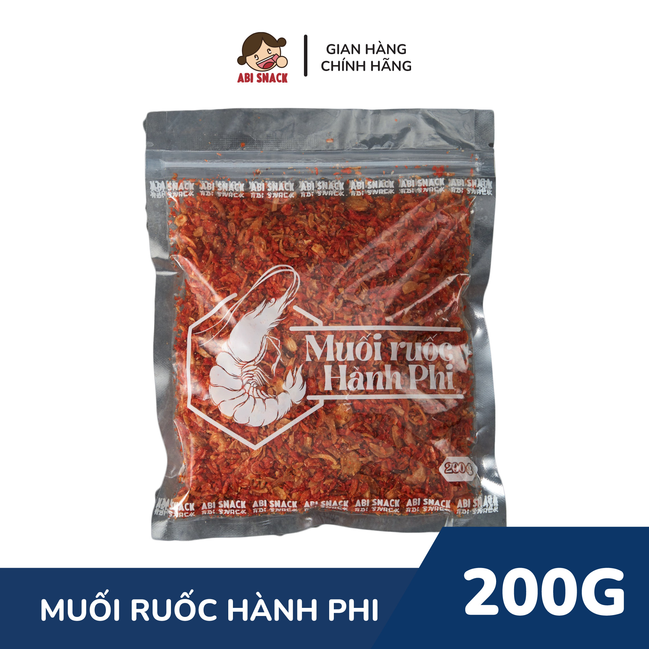 Muối Ruốc Hành Phi (Không Kèm Bánh Tráng) - Abi Snack - 200gram