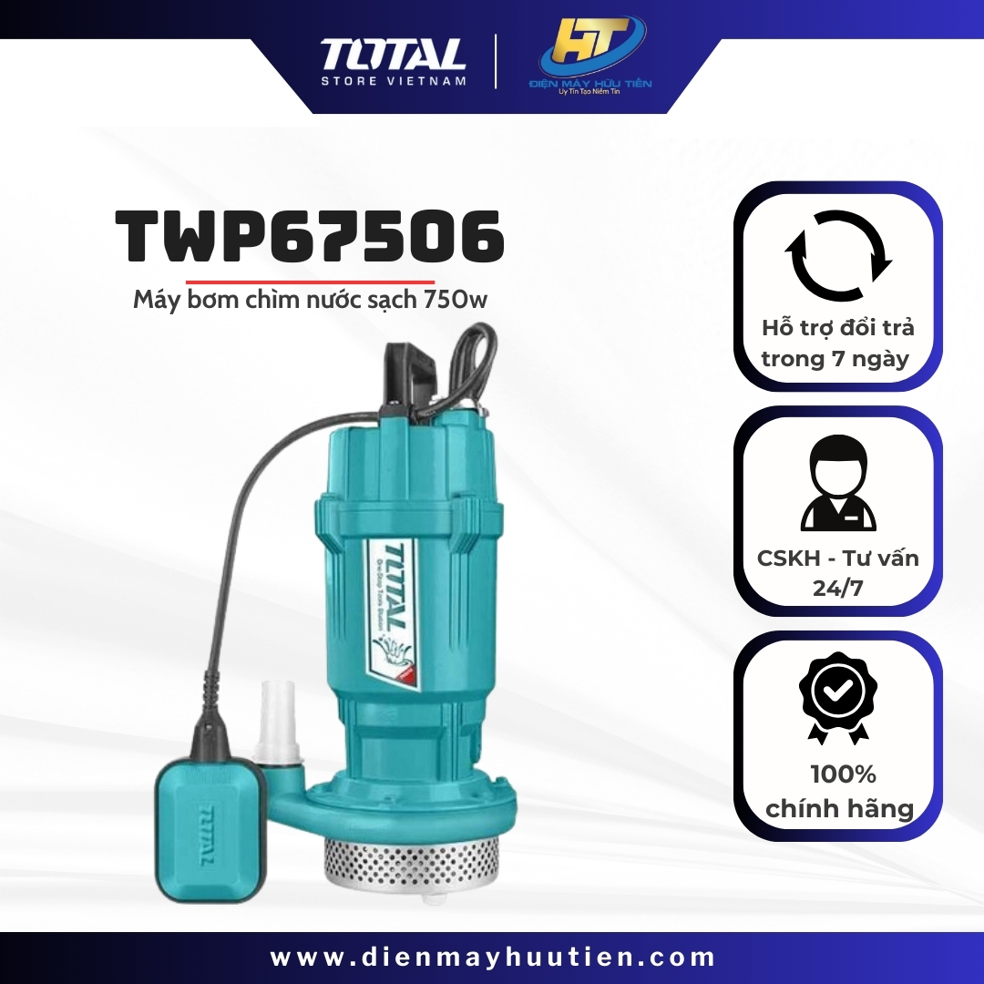 Máy bơm chìm nước sạch Total TWP67506