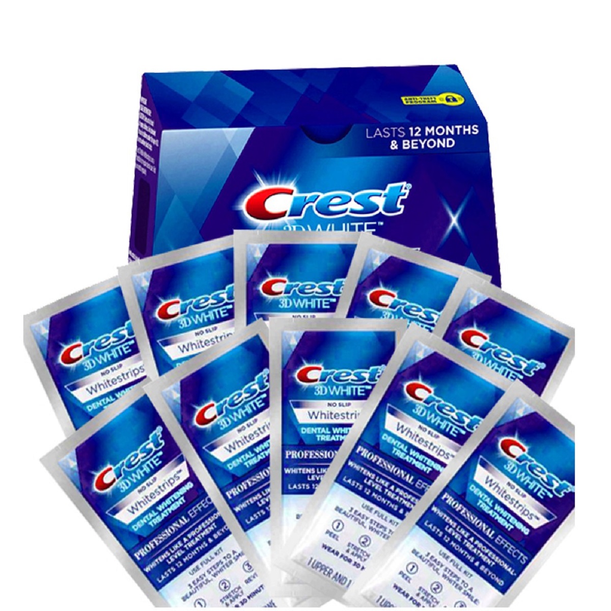 Miếng dán trắng răng Crest White Effects - Crest 3D Whitestrips Supreme Professional