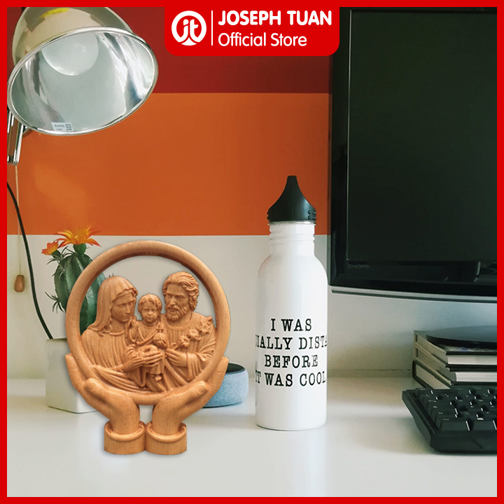 Tượng gỗ Thánh Gia Thất để bàn (Holy Family)