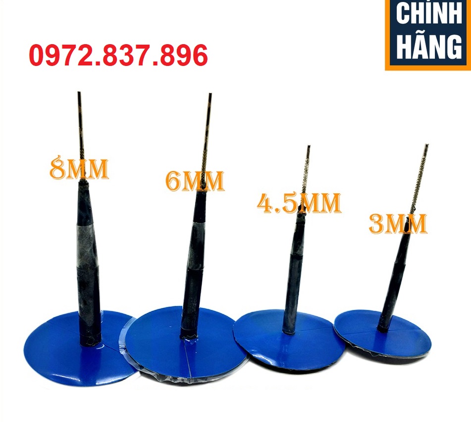 Miếng vá nấm vá vỏ, vá lốp không săm dùng cho xe ôtô, xe máy đầy đủ các kích thước