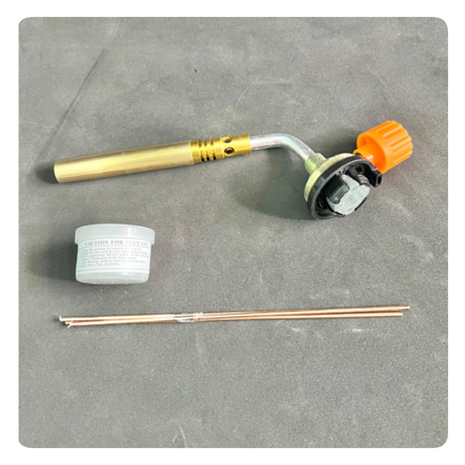 Đèn khò hàn ống đồng - Đầu khò lửa - Sử dụng bình gas mini