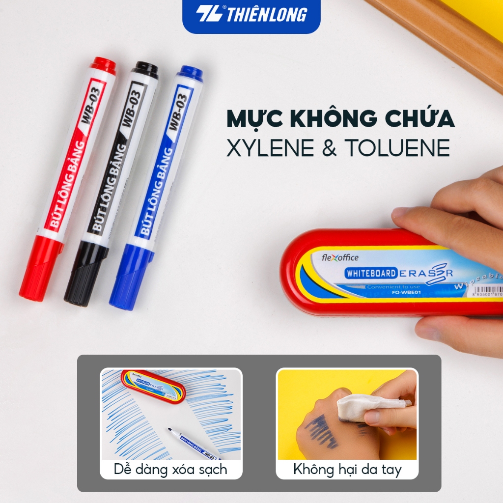 (Combo 5 Cây) Bút Lông Bảng Thiên Long WB-03
