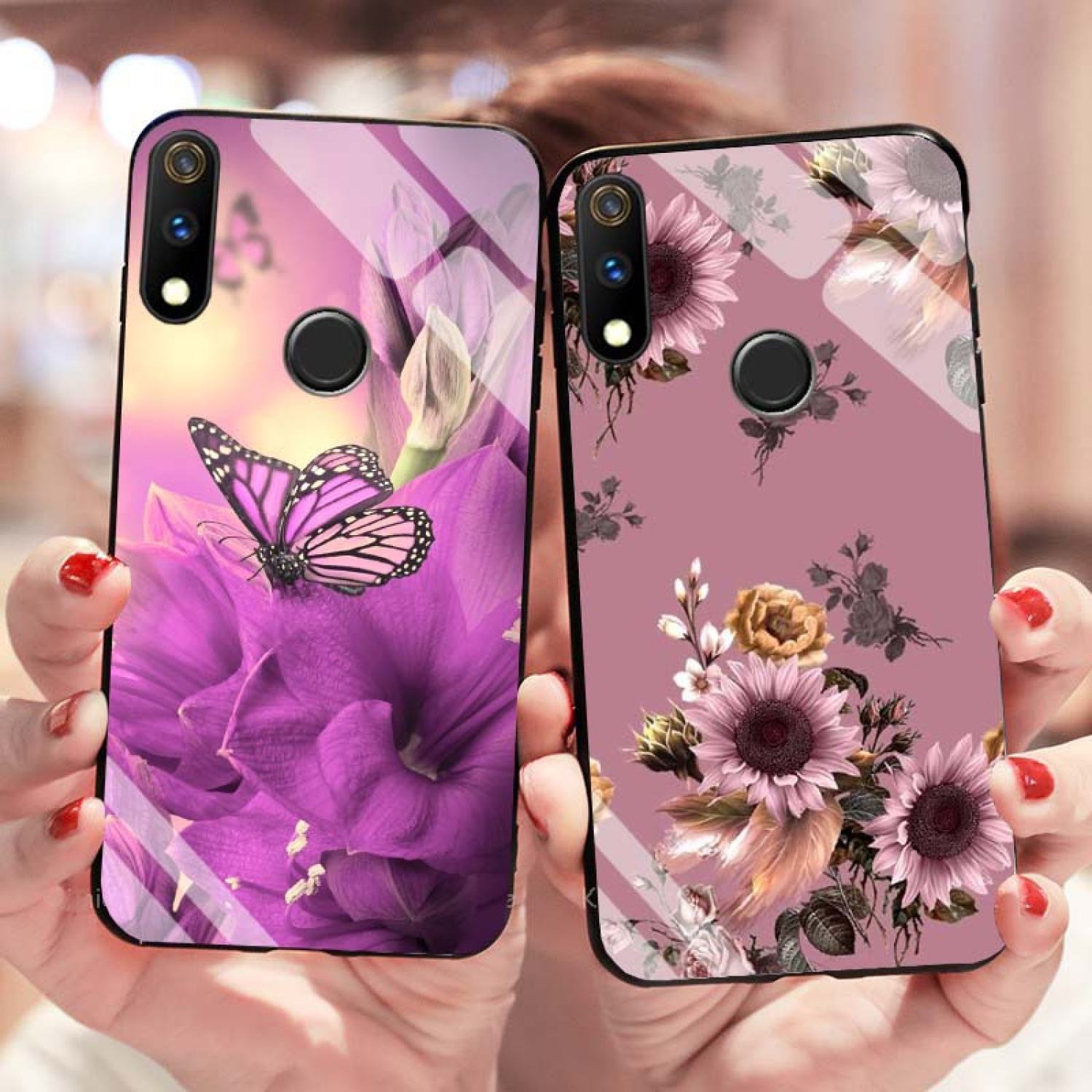 Ốp Realme 3, Realme 3 Pro Lưng Kính Cường Lực Mới ƞhất