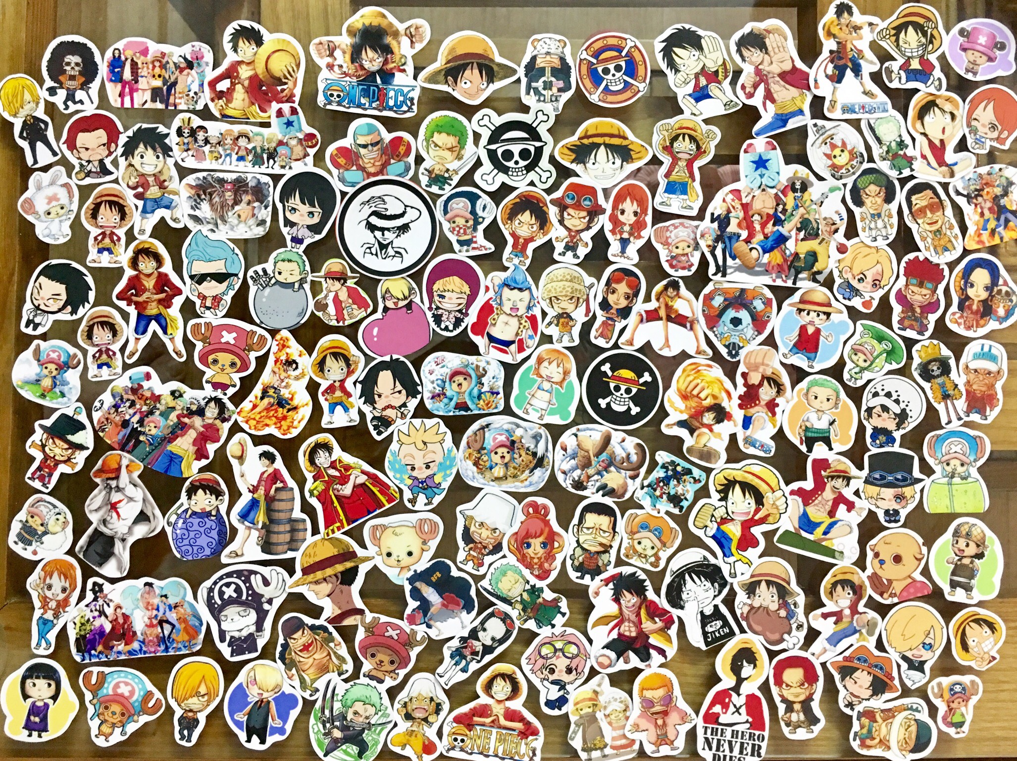 Ảnh sticker ONE PIECE combo 50 cái