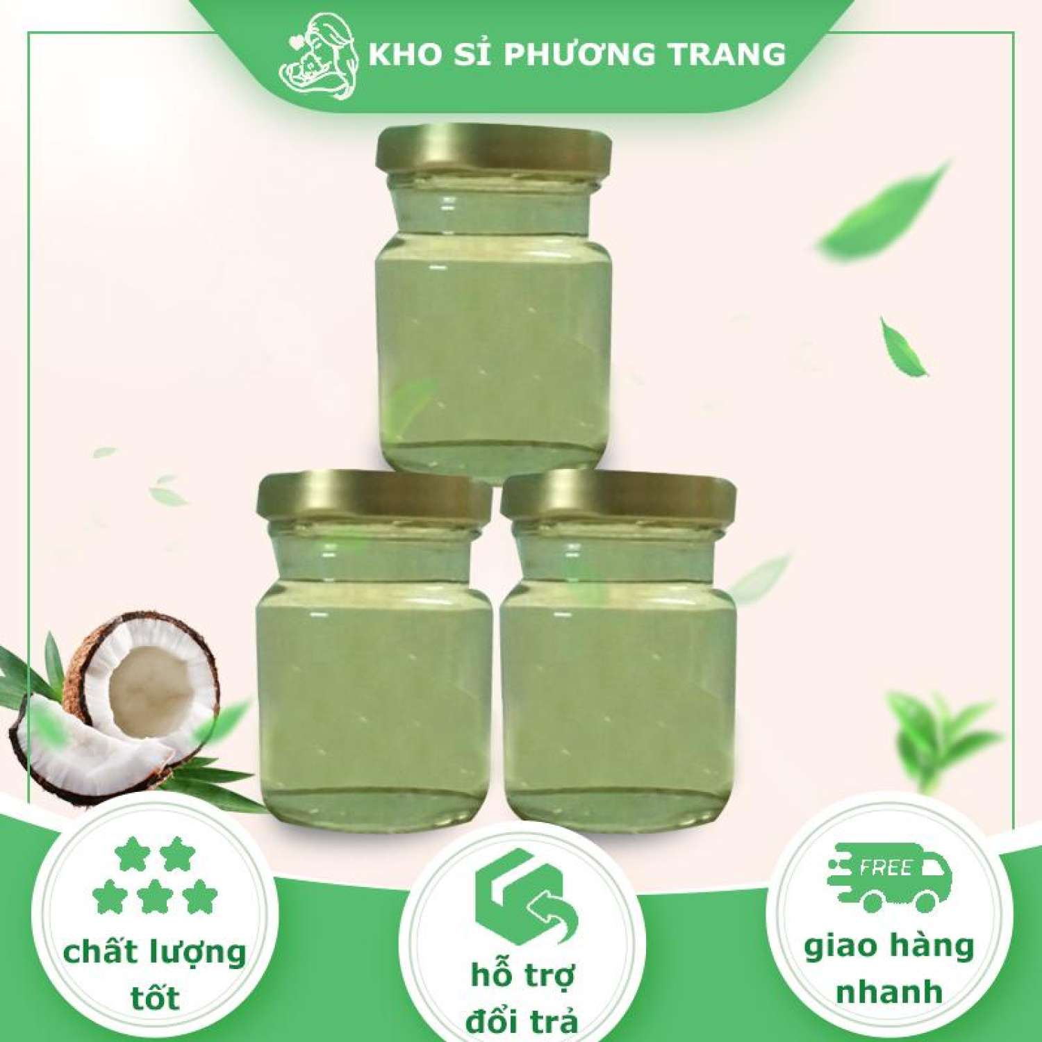 [NGUYÊN CHẤT 100%] 1Lọ =100ml Dầu dừa nấu thủ công thơm sịn đảm bảo