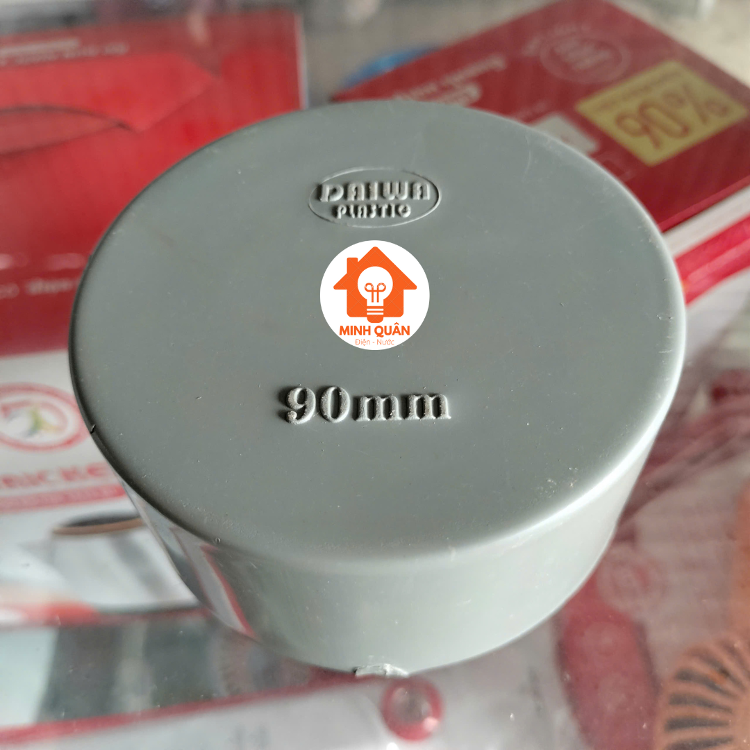 Nắp bít trơn, bít tròn nhựa PVC phi 60, 76, 90, 114mm