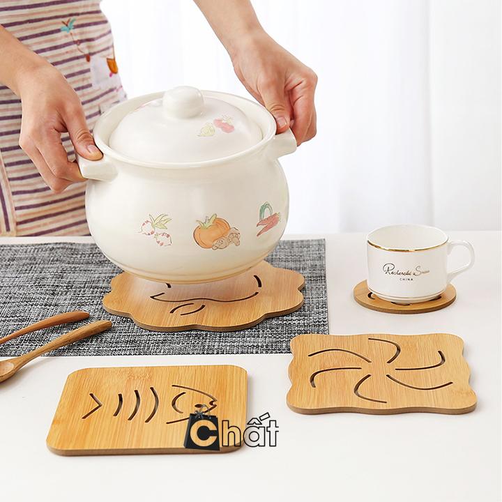 COMBO 2 MIẾNG LÓT NỒI BẰNG GỖ SANG TRỌNG