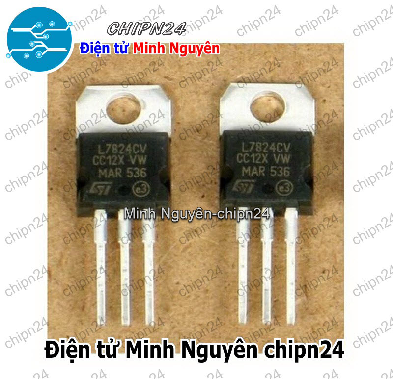 [3 con] (DIP) IC L7824CV TO-220 (IC Nguồn 24V) - HH000375