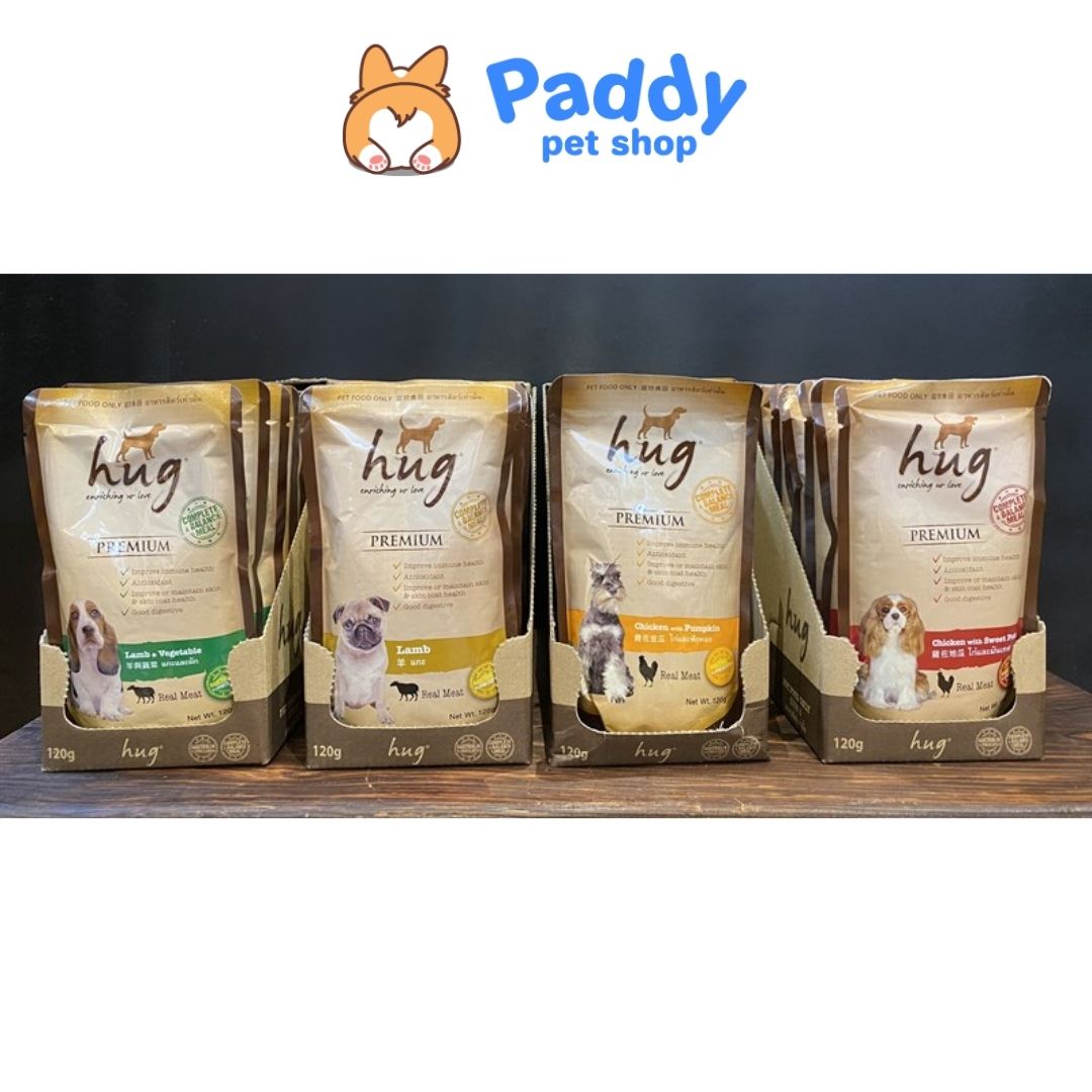 Pate Cho Chó Hug Bổ Sung Chất Xơ 120g