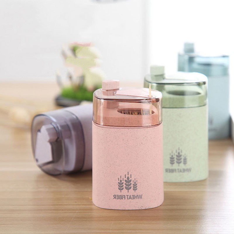 Hộp Tăm Tự Động Nhiều Màu Bằng Lúa Mạch
