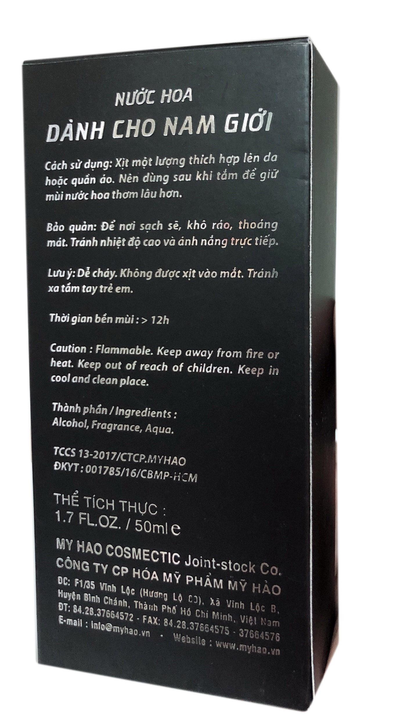Nước Hoa eKi Đen 50ml Mỹ Hảo
