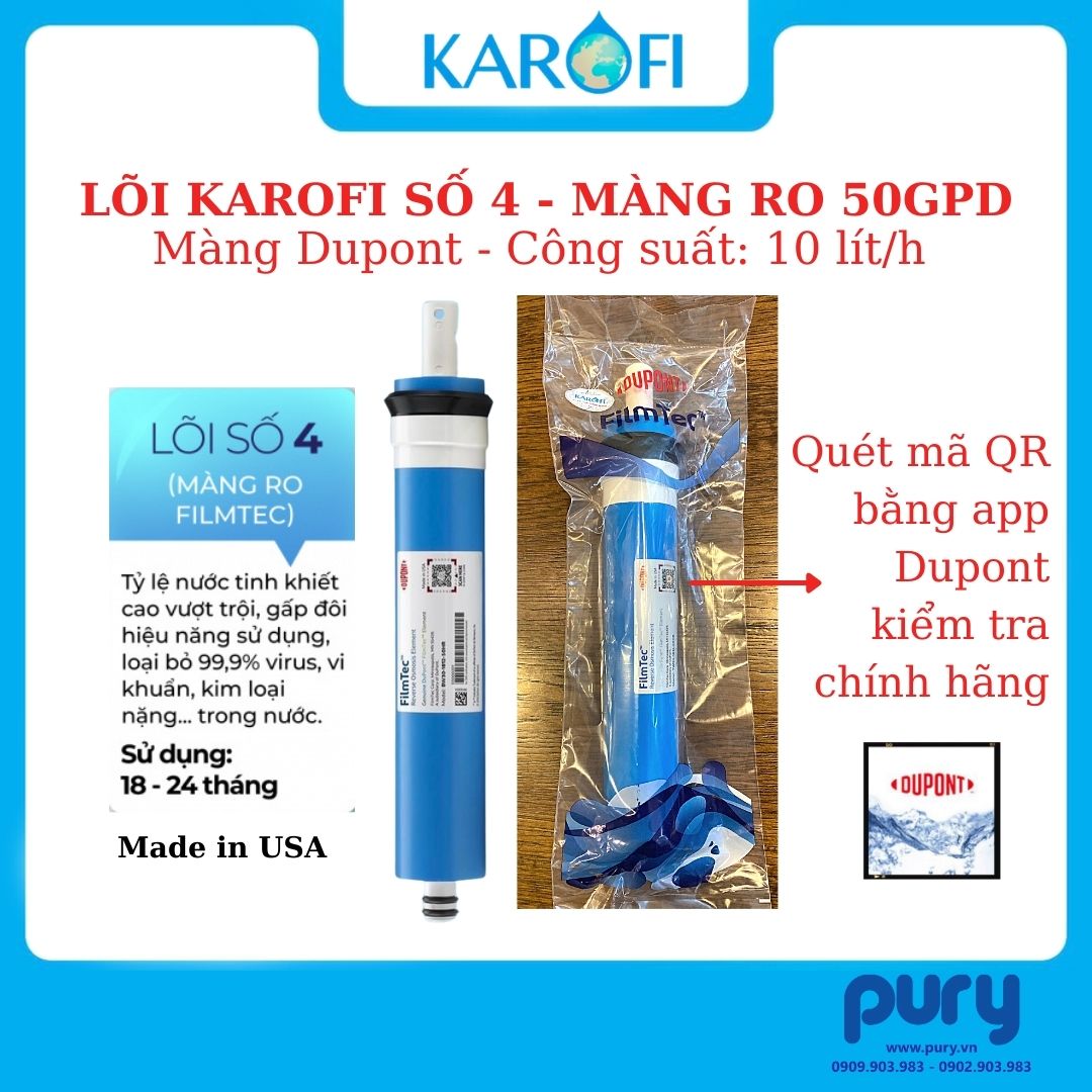 Lõi lọc Karofi số 4 - Hàng chính hãng Karofi
