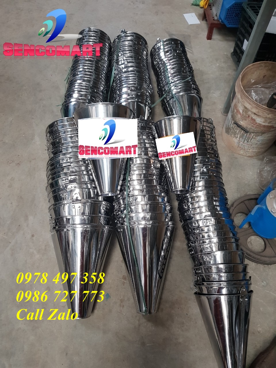 Phễu cắt tiết gà vịt bằng inox 100%