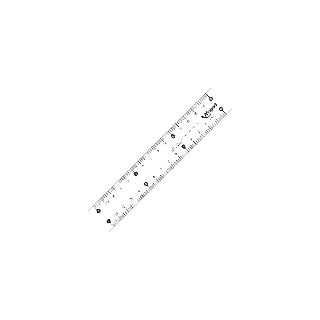 MAPED - Thước cứng Essentials 15/20/30cm - 1 cây