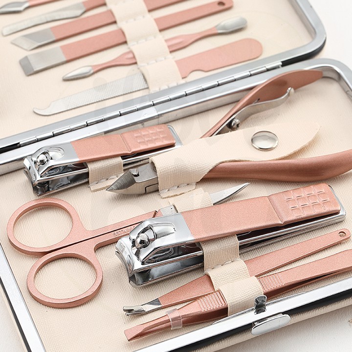 Bộ Bấm Móng 18 Món Đa Năng, Dụng Cụ Làm Nail Cao Cấp