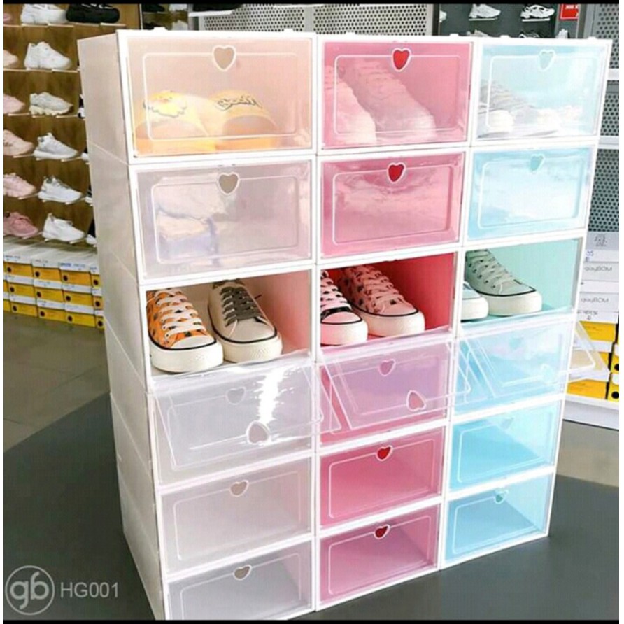 Combo 10 Hộp Đựng Giày Nhựa Mica Đẹp - Tiện Lợi Loại 1 Siêu Cứng