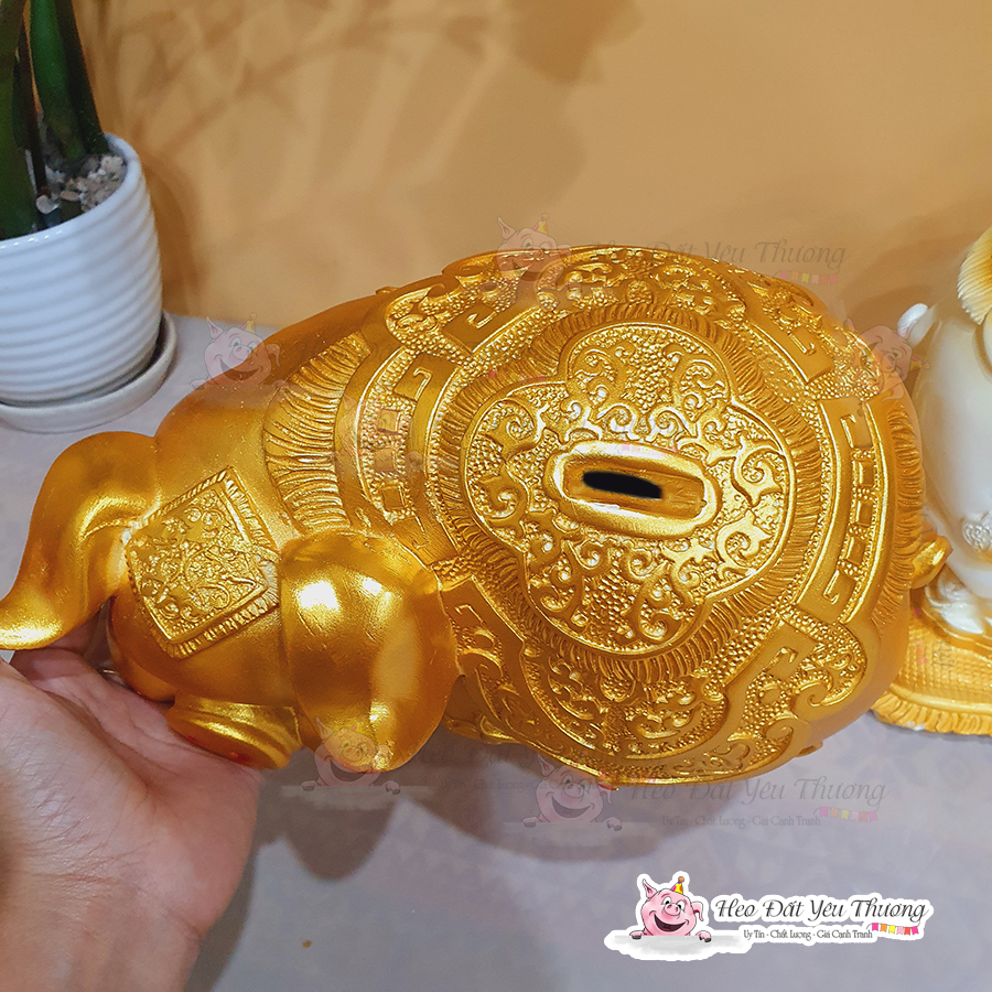 Lợn Bệ vàng tiết kiệm siêu to - siêu đẹp heo đất đựng tiền