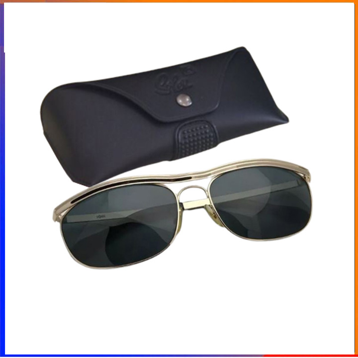 Kính mắt nam solex quả trứng tròng thủy tinh chống UV400